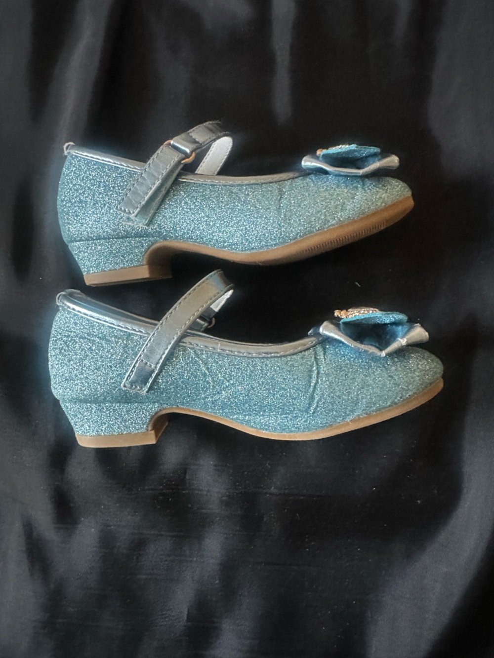 Stelle Girls Dress Play Sparkly Elsa Shoes Size 10 - Picture 7 of 16